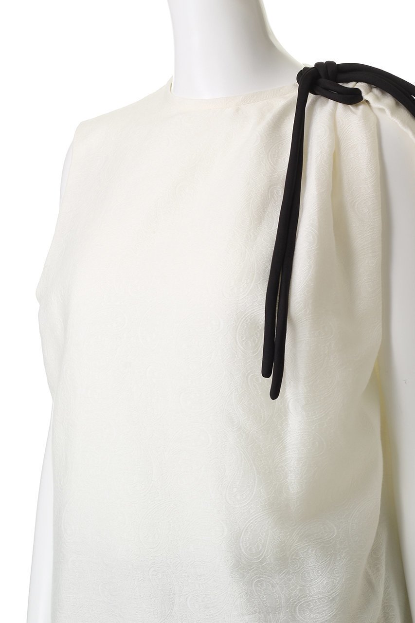 【セアン/SCEARN】のCOTTON NYLON JACQUARD ブラウス 人気、トレンドファッション・服の通販 founy(ファニー) 　ファッション　Fashion　レディースファッション　Fashion for Women　トップス・カットソー　Cut & Sew Tops　キャミソール&ノースリーブ　Camisoles & Sleeveless Tops　シャツ・ブラウス・オフィスカジュアル　Elegant Blouses & Button-Ups　2025年　2025　2025-2026秋冬・A/W　Autumn/Winter 2025–26 AW25–26　エレガント 上品　Elegant　シンプル　Simple, Minimal　ジャカード／ジャガード　Jacquard, Woven Pattern　ノースリーブ　Sleeveless, No-Sleeve　リュクス　Luxury, Elegant, High-End, Chic　A/W・秋冬　Autumn/Winter　other-5|ID: prp329100004636711 ipo3291000000033407440