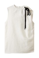 【セアン/SCEARN】のCOTTON NYLON JACQUARD ブラウス 人気、トレンドファッション・服の通販 founy(ファニー) ファッション Fashion レディースファッション Fashion for Women トップス・カットソー Cut & Sew Tops キャミソール&ノースリーブ Camisoles & Sleeveless Tops シャツ・ブラウス・オフィスカジュアル Elegant Blouses & Button-Ups エレガント 上品 Elegant シンプル Simple, Minimal ジャカード／ジャガード Jacquard, Woven Pattern ノースリーブ Sleeveless, No-Sleeve リュクス Luxury, Elegant, High-End, Chic |ID:prp329100004636711