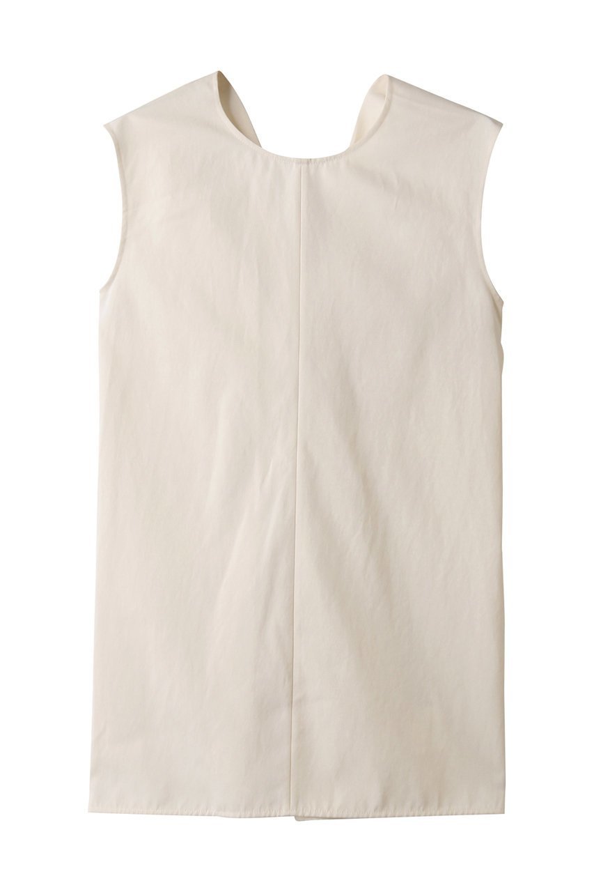 【セアン/SCEARN】のSILK COTTON CLOTH ノースリーブブラウス インテリア・キッズ・メンズ・レディースファッション・服の通販 founy(ファニー) 　ファッション　Fashion　レディースファッション　Fashion for Women　トップス・カットソー　Cut & Sew Tops　キャミソール&ノースリーブ　Camisoles & Sleeveless Tops　シャツ・ブラウス・オフィスカジュアル　Elegant Blouses & Button-Ups　シルク　Silk, 100% Silk　シンプル　Simple, Minimal　ノースリーブ　Sleeveless, No-Sleeve　フロント　Front, Front Design　Ecru|ID: prp329100004636714 ipo3291000000035616131