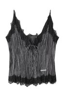【プランク プロジェクト/PRANK PROJECT】のワッシャーレースキャミトップス / Washer Lace Cami Tops 人気、トレンドファッション・服の通販 founy(ファニー) ファッション Fashion レディースファッション Fashion for Women トップス・カットソー Cut & Sew Tops キャミソール&ノースリーブ Camisoles & Sleeveless Tops シャツ・ブラウス・オフィスカジュアル Elegant Blouses & Button-Ups おすすめ Recommended / Our Picks インナー Innerwear キャミ Camisole, Cami Top コンビ Combo, Combination Style ストライプ Stripe, Striped Pattern ノースリーブ Sleeveless, No-Sleeve ランジェリー Lingerie, Intimate Wear ランダム Random, Irregular レース Lace, Lace Fabric ワッシャー Washer, Crinkled Finish 羽織 Haori, Light Jacket |ID:prp329100004636718