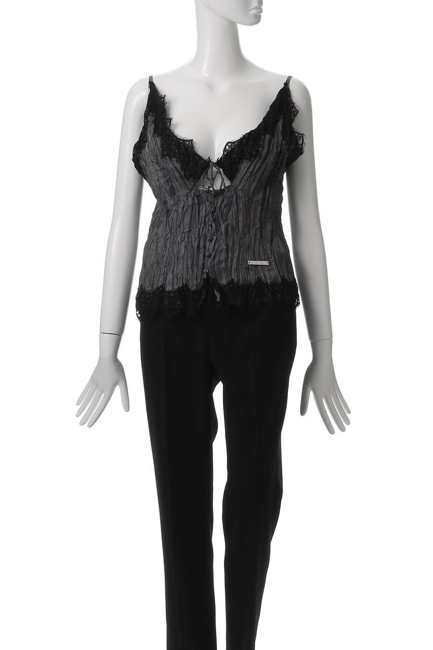 【プランク プロジェクト/PRANK PROJECT】のワッシャーレースキャミトップス / Washer Lace Cami Tops 人気、トレンドファッション・服の通販 founy(ファニー) 　ファッション　Fashion　レディースファッション　Fashion for Women　トップス・カットソー　Cut & Sew Tops　キャミソール&ノースリーブ　Camisoles & Sleeveless Tops　シャツ・ブラウス・オフィスカジュアル　Elegant Blouses & Button-Ups　おすすめ　Recommended / Our Picks　インナー　Innerwear　キャミ　Camisole, Cami Top　コンビ　Combo, Combination Style　ストライプ　Stripe, Striped Pattern　ノースリーブ　Sleeveless, No-Sleeve　ランジェリー　Lingerie, Intimate Wear　ランダム　Random, Irregular　レース　Lace, Lace Fabric　ワッシャー　Washer, Crinkled Finish　羽織　Haori, Light Jacket　other-2|ID: prp329100004636718 ipo3291000000033407485