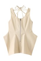 【プランク プロジェクト/PRANK PROJECT】のストレッチダブルサテンスクエアヘムトップ / Stretch Double Satin Square Hem Top O.WHT(オフホワイト)|ID: prp329100004636719 ipo3291000000033407498