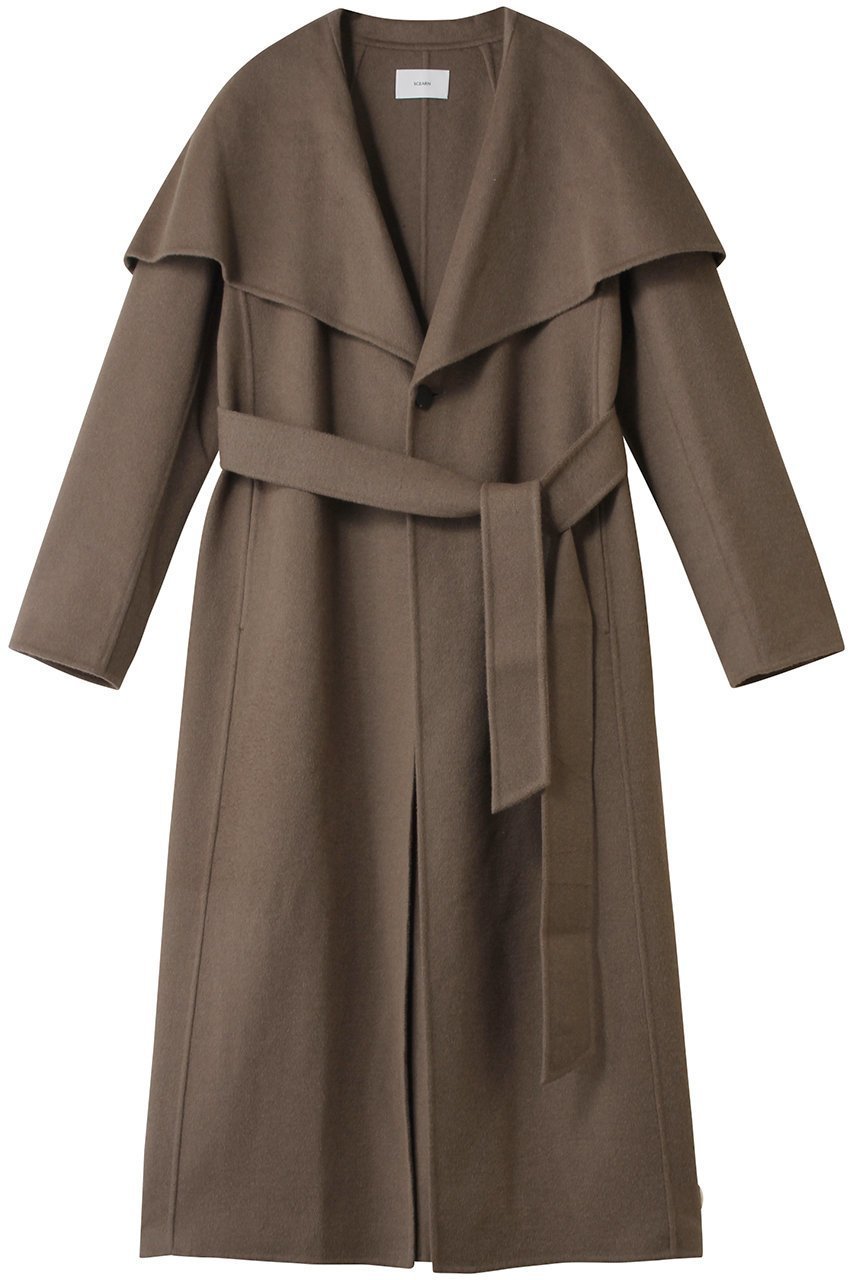 【セアン/SCEARN】のWOOLSPIBER DOUBLE FACE コート インテリア・キッズ・メンズ・レディースファッション・服の通販 founy(ファニー) 　ファッション　Fashion　レディースファッション　Fashion for Women　アウター　Coat / Outerwear Collection　コート・ロングコート・ピーコート　Long Coats, Peacoats & More　2025年　2025　2025-2026秋冬・A/W　Autumn/Winter 2025–26 AW25–26　スタイリッシュ　Stylish, Fashionable　ロング　Long, Long-Length　A/W・秋冬　Autumn/Winter　Taupe Brown|ID: prp329100004636721 ipo3291000000033407512