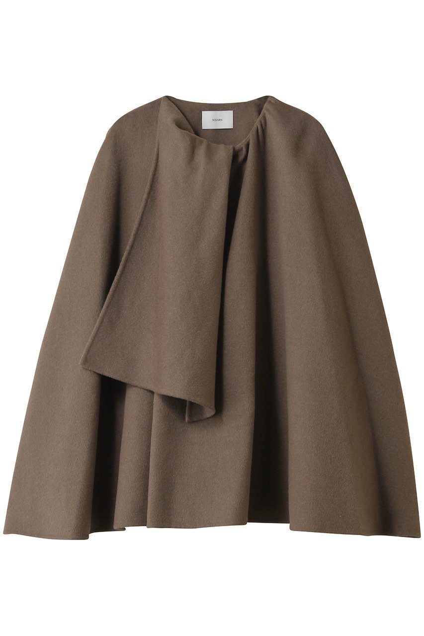 【セアン/SCEARN】のWOOLSPIBER DOUBLE FACE コート インテリア・キッズ・メンズ・レディースファッション・服の通販 founy(ファニー) 　ファッション　Fashion　レディースファッション　Fashion for Women　アウター　Coat / Outerwear Collection　コート・ロングコート・ピーコート　Long Coats, Peacoats & More　なめらか　Smooth, Silky Texture　ショート　Short, Short Length　ダブル　Double, Double-Breasted　フェイス　Face, Facial Design　Taupe Brown|ID: prp329100004636723 ipo3291000000035616142