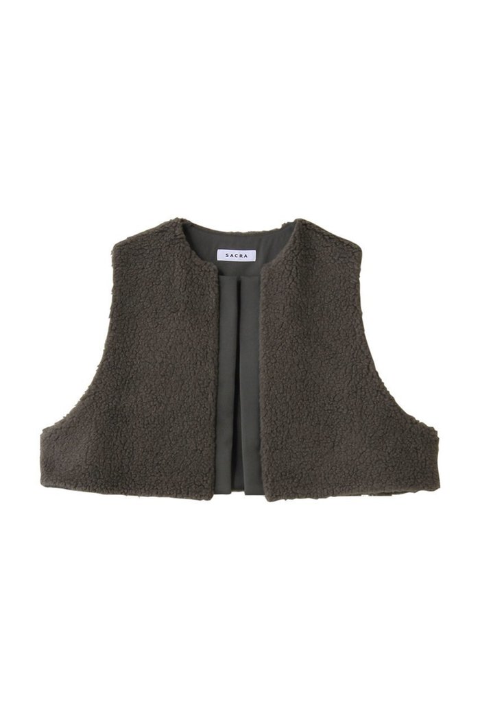 【サクラ/SACRA】のプードルファーショートベスト インテリア・キッズ・メンズ・レディースファッション・服の通販 founy(ファニー) https://founy.com/ ファッション Fashion レディースファッション Fashion for Women アウター Coat / Outerwear Collection レディースジャケット・軽アウター Jackets 2025年 2025 2025-2026秋冬・A/W Autumn/Winter 2025–26 AW25–26 クロップド Cropped, Short Length ジャケット Jacket, Outerwear バランス Balance, Style Balance ベスト Vest, Waistcoat A/W・秋冬 Autumn/Winter |ID: prp329100004636727 ipo3291000000033407558