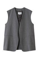 【ベイジ,/BEIGE,】の0813ZEPHYR(ゼファー)/ウールライクノーカラージレ Top Gray|ID: prp329100004636730 ipo3291000000033407590