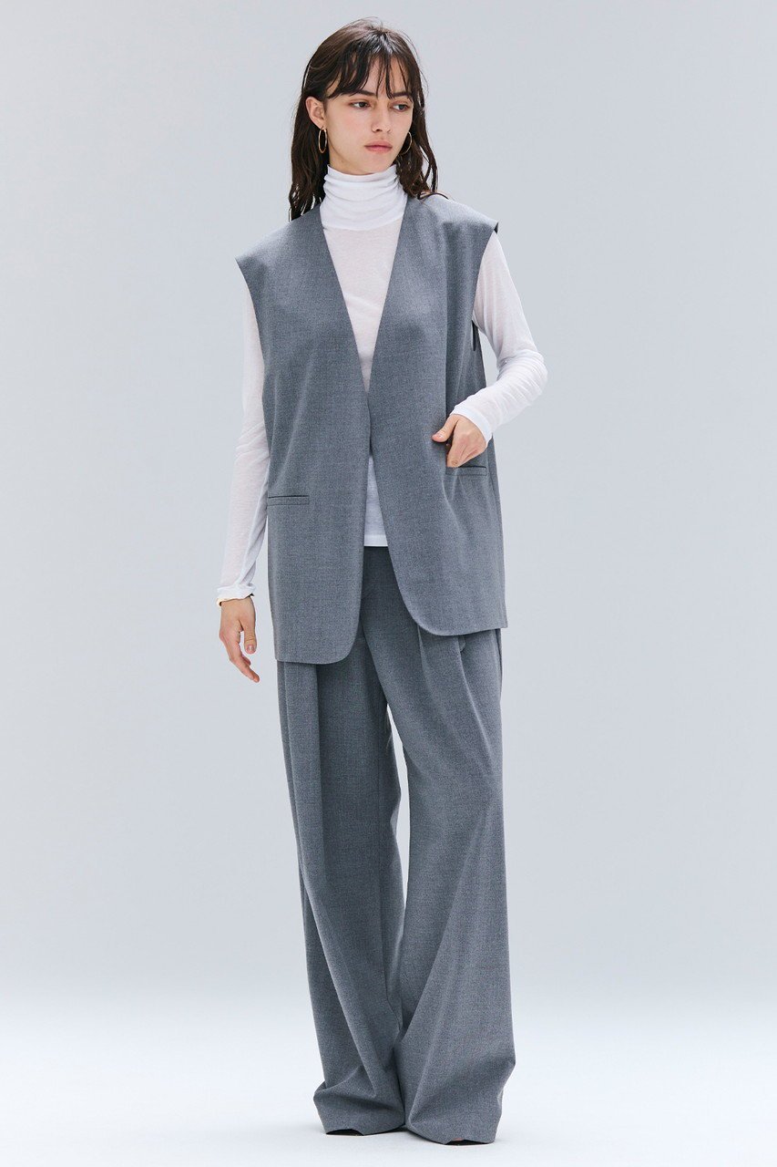 【ベイジ,/BEIGE,】の0813ZEPHYR(ゼファー)/ウールライクノーカラージレ 人気、トレンドファッション・服の通販 founy(ファニー) ファッション Fashion レディースファッション Fashion for Women アウター Coat / Outerwear Collection レディースジャケット・軽アウター Jackets おすすめ Recommended / Our Picks シンプル Simple, Minimal ジャケット Jacket, Outerwear ストレッチ Stretch, Stretchy Fabric セットアップ Set-Up, Coordinated Outfit ベスト Vest, Waistcoat ロング Long, Long-Length エレガント 上品 Elegant 洗える Machine Washable other-7|ID: prp329100004636730 ipo3291000000033878890