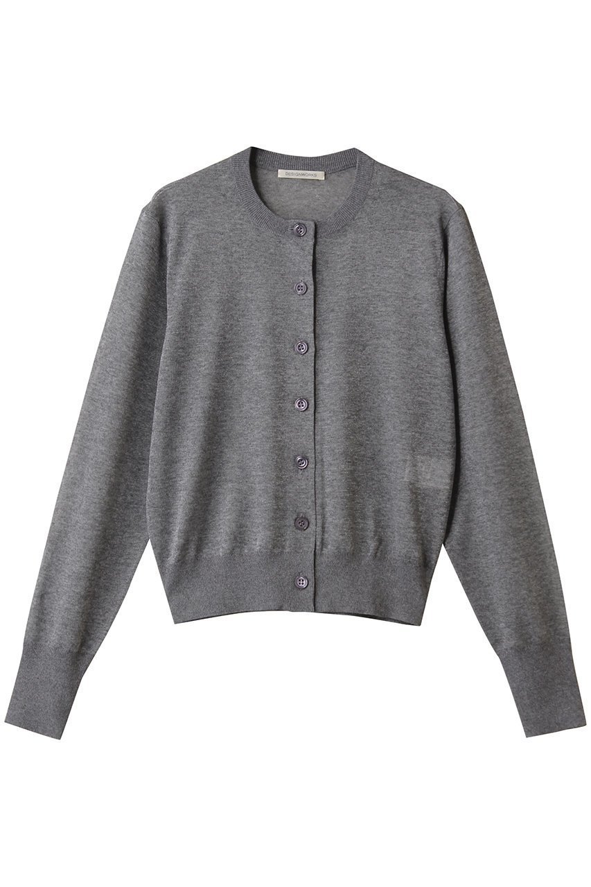 【デザイン ワークス/DESIGN WORKS】のラメクルーカーディガン インテリア・キッズ・メンズ・レディースファッション・服の通販 founy(ファニー) ファッション Fashion レディースファッション Fashion for Women トップス・カットソー Cut & Sew Tops ニット Knit Tops & Sweaters カーディガン・羽織り Layered Style Cardigans おすすめ Recommended / Our Picks カーディガン Cardigan, Knitwear シンプル Simple, Minimal セットアップ Set-Up, Coordinated Outfit リブニット Rib Knit, Ribbed Knit グレー|ID: prp329100004636732 ipo3291000000035626012
