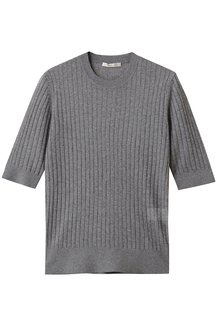 【デザイン ワークス/DESIGN WORKS】のラメリブプルオーバー インテリア・キッズ・メンズ・レディースファッション・服の通販 founy(ファニー) 　ファッション　Fashion　レディースファッション　Fashion for Women　トップス・カットソー　Cut & Sew Tops　ニット　Knit Tops & Sweaters　カジュアルプルオーバー・ニットトップス　Pullovers & Knit Tops / Casual Pullovers　2025年　2025　2025-2026秋冬・A/W　Autumn/Winter 2025–26 AW25–26　おすすめ　Recommended / Our Picks　カーディガン　Cardigan, Knitwear　コンパクト　Compact, Small Size　シアー　Sheer, See-Through　シンプル　Simple, Minimal　ストライプ　Stripe, Striped Pattern　セットアップ　Set-Up, Coordinated Outfit　A/W・秋冬　Autumn/Winter　グレー|ID: prp329100004636734 ipo3291000000033407618