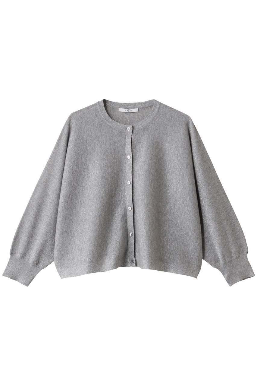 【アナイ/ANAYI】のシアーラメ天竺ドルマンカーディガン インテリア・キッズ・メンズ・レディースファッション・服の通販 founy(ファニー) 　ファッション　Fashion　レディースファッション　Fashion for Women　トップス・カットソー　Cut & Sew Tops　ニット　Knit Tops & Sweaters　カーディガン・羽織り　Layered Style Cardigans　2025年　2025　2025-2026秋冬・A/W　Autumn/Winter 2025–26 AW25–26　イタリア　Italy　カーディガン　Cardigan, Knitwear　A/W・秋冬　Autumn/Winter　シルバー|ID: prp329100004636742 ipo3291000000033407681