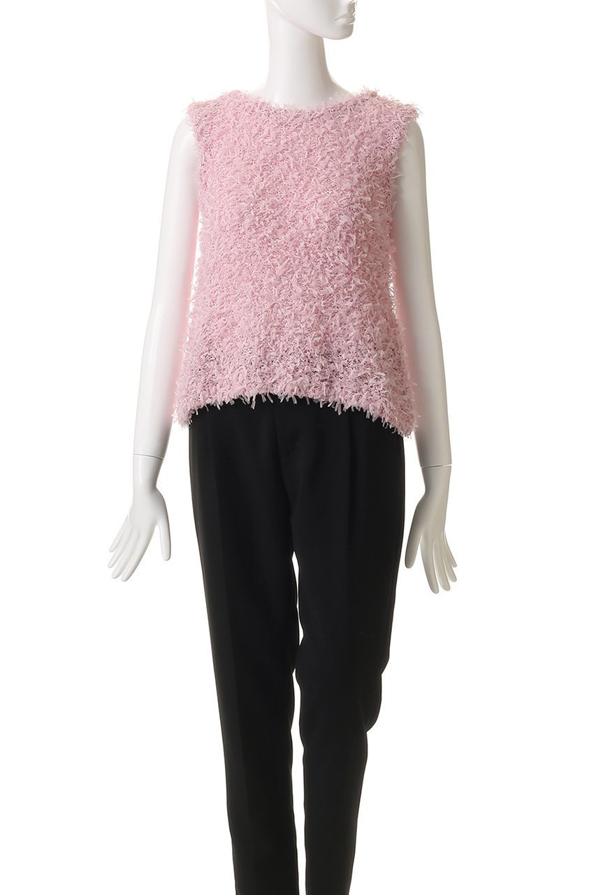 【アルアバイル/allureville】の【Loulou Willoughby】リボンシャギープルオーバー 人気、トレンドファッション・服の通販 founy(ファニー) 　ファッション　Fashion　レディースファッション　Fashion for Women　トップス・カットソー　Cut & Sew Tops　ニット　Knit Tops & Sweaters　カジュアルプルオーバー・ニットトップス　Pullovers & Knit Tops / Casual Pullovers　2025年　2025　2025-2026秋冬・A/W　Autumn/Winter 2025–26 AW25–26　チュール　Tulip, Tulip Motif　ハイネック　High Neck, Mock Neck　リボン　Ribbon, Bow　秋　Autumn　A/W・秋冬　Autumn/Winter　other-2|ID: prp329100004636748 ipo3291000000033407720