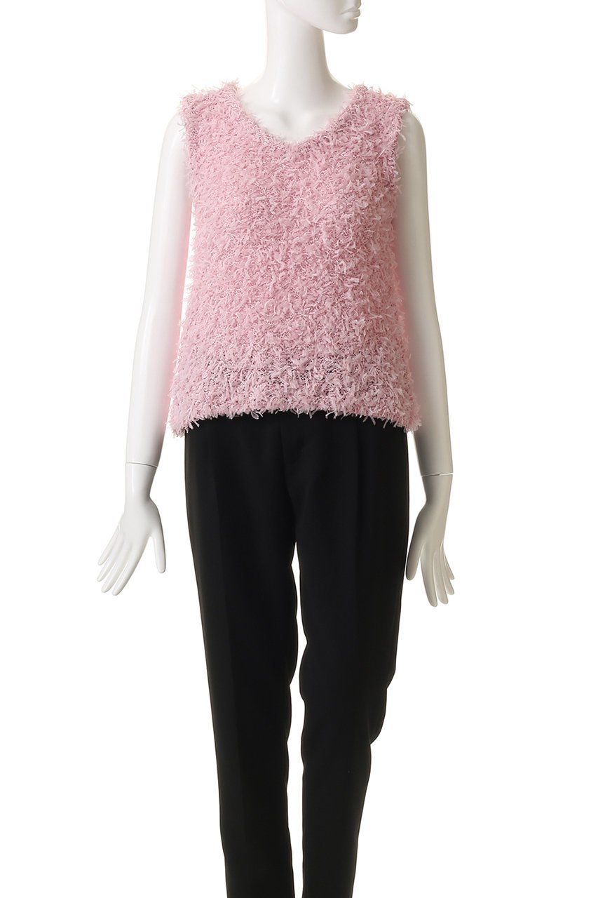 【アルアバイル/allureville】の【Loulou Willoughby】リボンシャギープルオーバー 人気、トレンドファッション・服の通販 founy(ファニー) 　ファッション　Fashion　レディースファッション　Fashion for Women　トップス・カットソー　Cut & Sew Tops　ニット　Knit Tops & Sweaters　カジュアルプルオーバー・ニットトップス　Pullovers & Knit Tops / Casual Pullovers　2025年　2025　2025-2026秋冬・A/W　Autumn/Winter 2025–26 AW25–26　チュール　Tulip, Tulip Motif　ハイネック　High Neck, Mock Neck　リボン　Ribbon, Bow　秋　Autumn　A/W・秋冬　Autumn/Winter　other-6|ID: prp329100004636748 ipo3291000000033407727