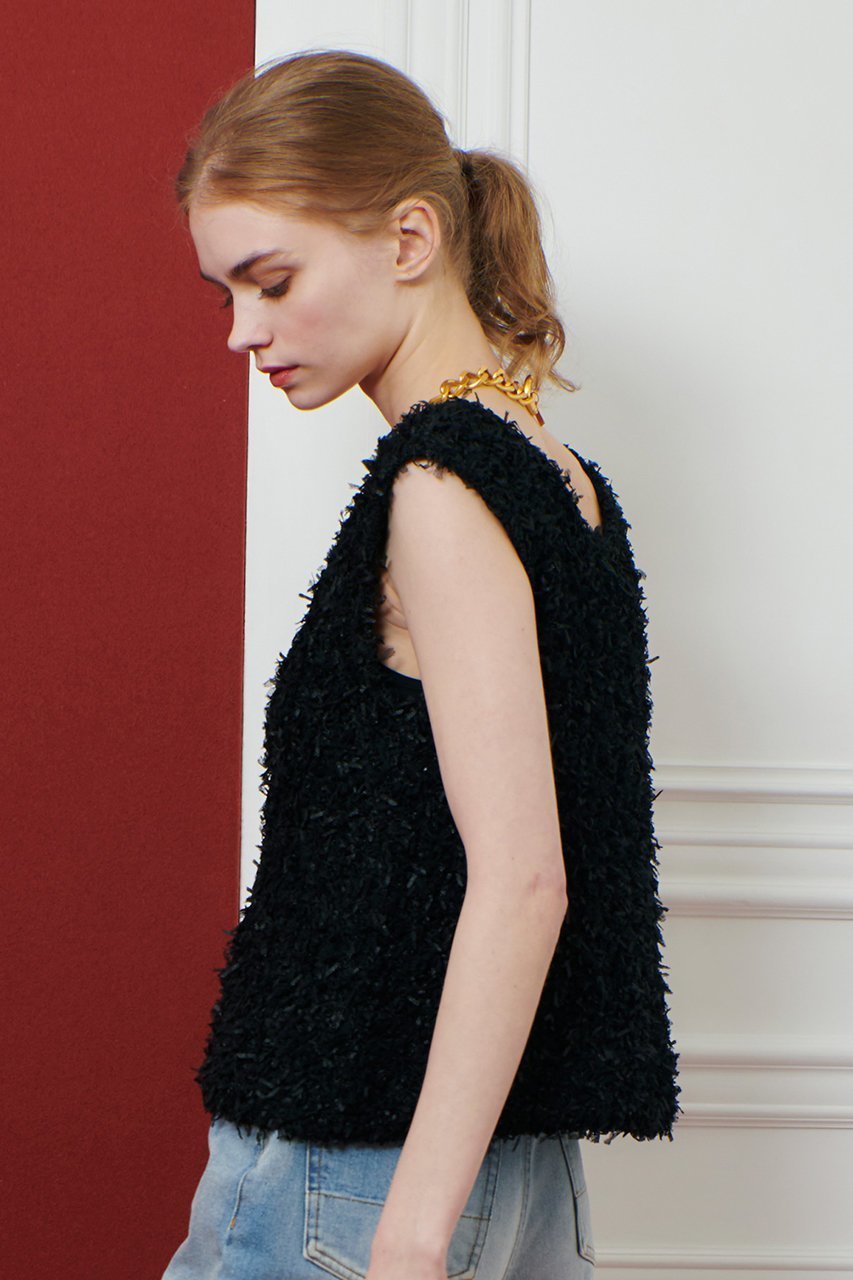 【アルアバイル/allureville】の【Loulou Willoughby】リボンシャギープルオーバー 人気、トレンドファッション・服の通販 founy(ファニー) 　ファッション　Fashion　レディースファッション　Fashion for Women　トップス・カットソー　Cut & Sew Tops　ニット　Knit Tops & Sweaters　カジュアルプルオーバー・ニットトップス　Pullovers & Knit Tops / Casual Pullovers　チュール　Tulip, Tulip Motif　ハイネック　High Neck, Mock Neck　リボン　Ribbon, Bow　秋　Autumn　other-8|ID: prp329100004636748 ipo3291000000033768850