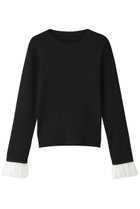 【アルアバイル/allureville】の【Loulou Willoughby】スリーブヘムレースプルオーバー ブラック|ID: prp329100004636750 ipo3291000000036132744