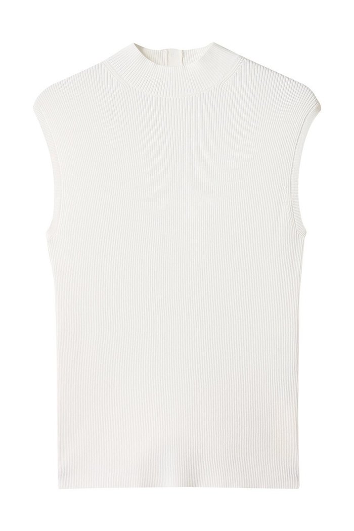 【アルアバイル/allureville】のバック釦プルオーバー インテリア・キッズ・メンズ・レディースファッション・服の通販 founy(ファニー) https://founy.com/ ファッション Fashion レディースファッション Fashion for Women トップス・カットソー Cut & Sew Tops ニット Knit Tops & Sweaters カジュアルプルオーバー・ニットトップス Pullovers & Knit Tops / Casual Pullovers インナー Innerwear シンプル Simple, Minimal ノースリーブ Sleeveless, No-Sleeve フィット Fit, Slim Fit エレガント 上品 Elegant |ID: prp329100004636752 ipo3291000000036899718