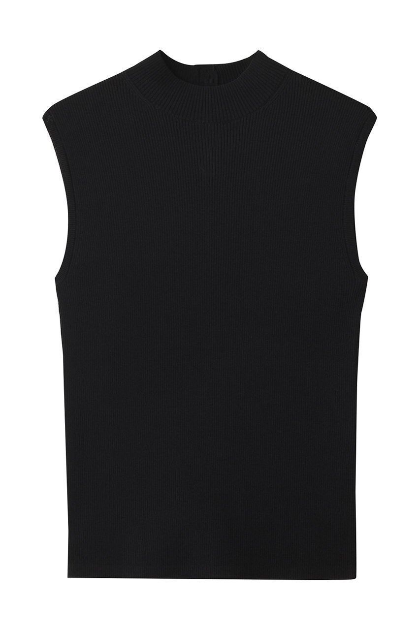 【アルアバイル/allureville】のバック釦プルオーバー インテリア・キッズ・メンズ・レディースファッション・服の通販 founy(ファウニー) 　ファッション　Fashion　レディースファッション　Fashion for Women　トップス・カットソー　Cut & Sew Tops　ニット　Knit Tops & Sweaters　カジュアルプルオーバー・ニットトップス　Pullovers & Knit Tops / Casual Pullovers　インナー　Innerwear　シンプル　Simple, Minimal　ノースリーブ　Sleeveless, No-Sleeve　フィット　Fit, Slim Fit　エレガント 上品　Elegant　ブラック|ID: prp329100004636752 ipo3291000000036899721