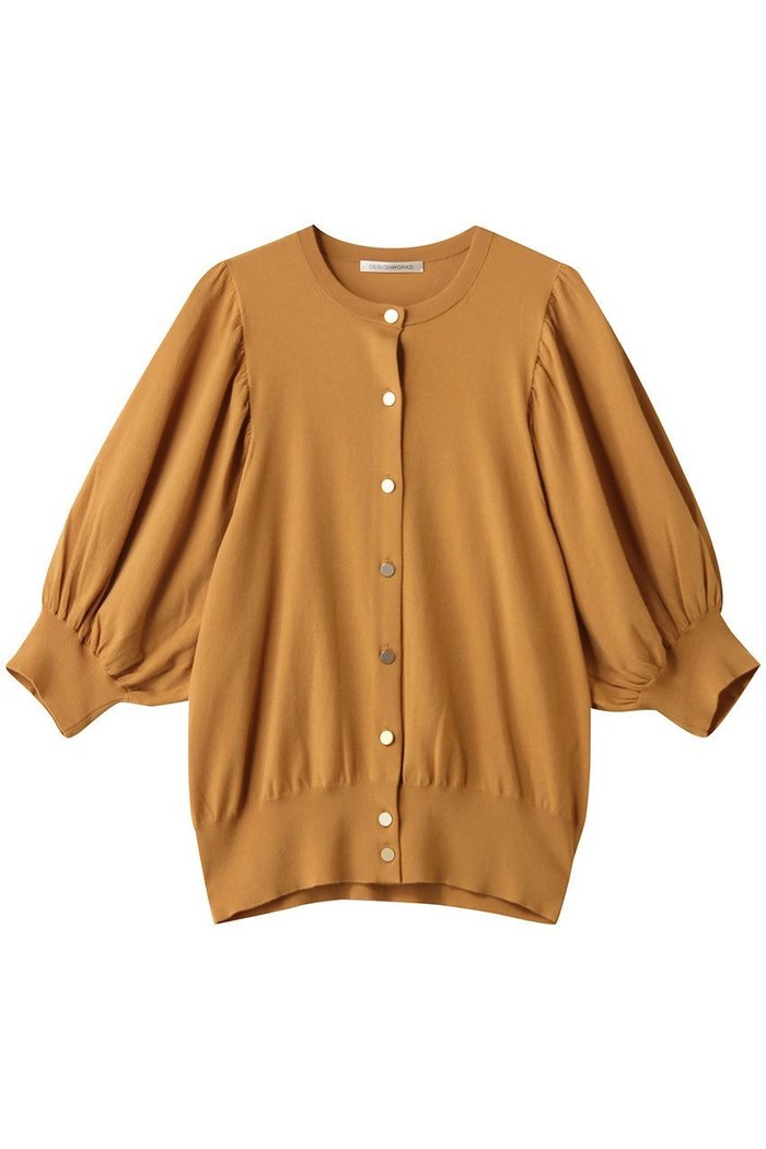 【デザイン ワークス/DESIGN WORKS】の袖ギャザーショートカーディガン インテリア・キッズ・メンズ・レディースファッション・服の通販 founy(ファニー) https://founy.com/ ファッション Fashion レディースファッション Fashion for Women トップス・カットソー Cut & Sew Tops ニット Knit Tops & Sweaters カーディガン・羽織り Layered Style Cardigans 2025年 2025 2025-2026秋冬・A/W Autumn/Winter 2025–26 AW25–26 カーディガン Cardigan, Knitwear ギャザー Gathered, Ruffled スリーブ Sleeve, Long Sleeve / Short Sleeve A/W・秋冬 Autumn/Winter |ID: prp329100004636759 ipo3291000000033407786