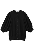 【デザイン ワークス/DESIGN WORKS】の袖ギャザーショートカーディガン ブラック|ID: prp329100004636759 ipo3291000000033407792