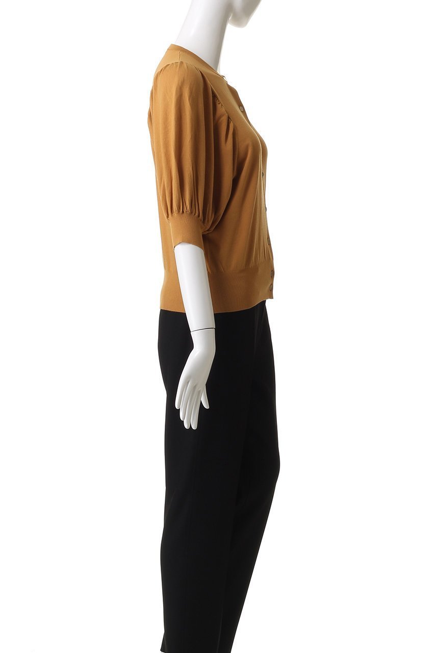 【デザイン ワークス/DESIGN WORKS】の袖ギャザーショートカーディガン 人気、トレンドファッション・服の通販 founy(ファニー) 　ファッション　Fashion　レディースファッション　Fashion for Women　トップス・カットソー　Cut & Sew Tops　ニット　Knit Tops & Sweaters　カーディガン・羽織り　Layered Style Cardigans　2025年　2025　2025-2026秋冬・A/W　Autumn/Winter 2025–26 AW25–26　カーディガン　Cardigan, Knitwear　ギャザー　Gathered, Ruffled　スリーブ　Sleeve, Long Sleeve / Short Sleeve　A/W・秋冬　Autumn/Winter　other-3|ID: prp329100004636759 ipo3291000000033407794
