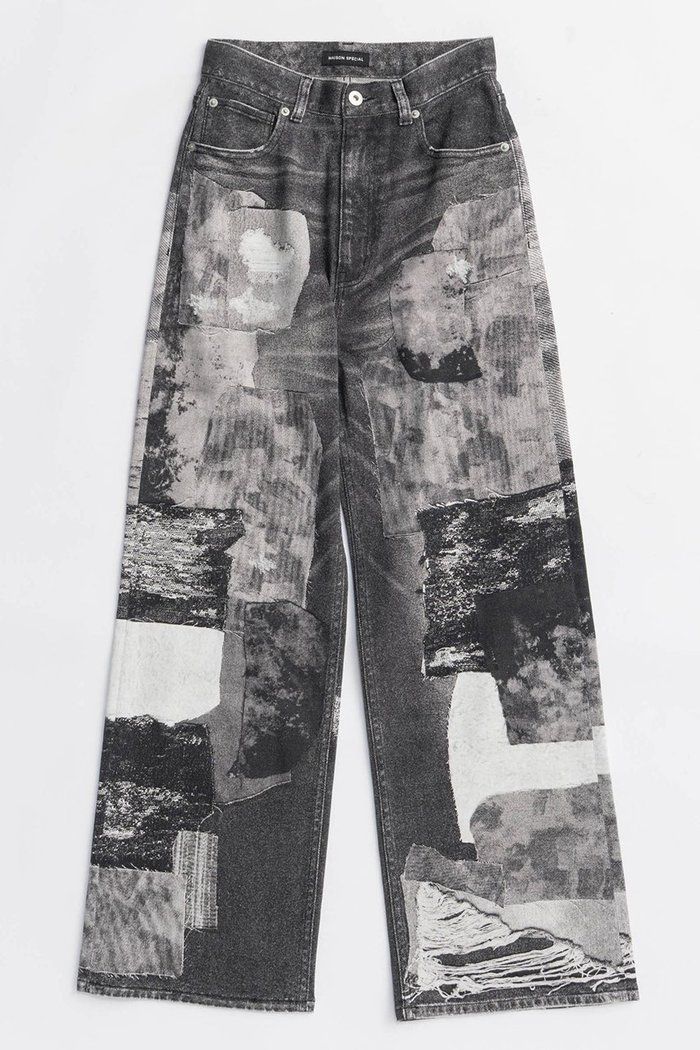 【メゾンスペシャル/MAISON SPECIAL】のPatchwork Printed Denim Pants/パッチワークプリントデニム インテリア・キッズ・メンズ・レディースファッション・服の通販 founy(ファニー) https://founy.com/ ファッション Fashion レディースファッション Fashion for Women パンツ Pants & Trousers デニムパンツ・ジーンズ・美脚デニム Denim Jeans & Pants 2025年 2025 2025-2026秋冬・A/W Autumn/Winter 2025–26 AW25–26 シンプル Simple, Minimal デニム Denim, Jeans Material バランス Balance, Style Balance パッチワーク Patchwork, Mixed Fabric プリント Print, Printed Pattern A/W・秋冬 Autumn/Winter |ID: prp329100004636761 ipo3291000000033407799