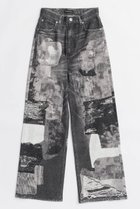 【メゾンスペシャル/MAISON SPECIAL】のPatchwork Printed Denim Pants/パッチワークプリントデニム BLK(ブラック)|ID: prp329100004636761 ipo3291000000033407801