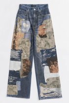 【メゾンスペシャル/MAISON SPECIAL】のPatchwork Printed Denim Pants/パッチワークプリントデニム BLU(ブルー)|ID: prp329100004636761 ipo3291000000033407803