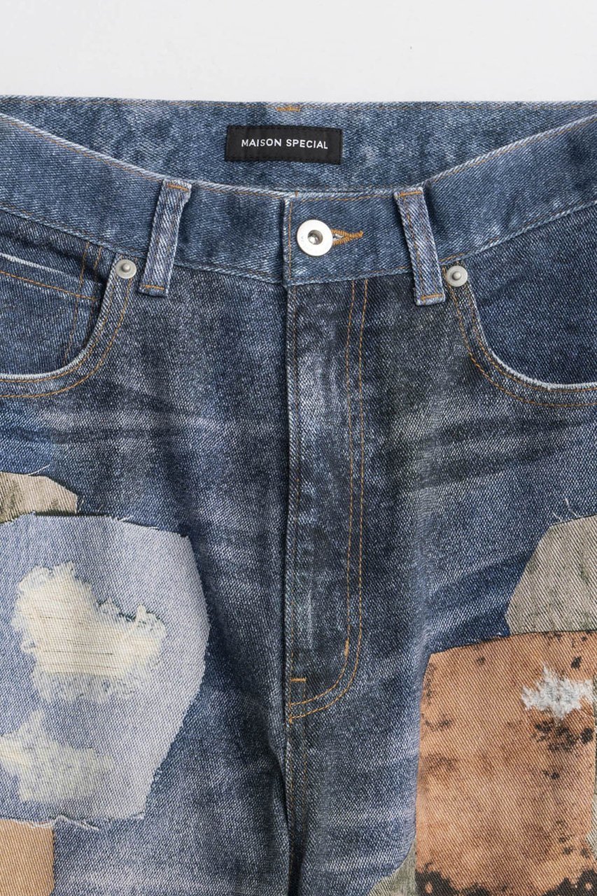 【メゾンスペシャル/MAISON SPECIAL】のPatchwork Printed Denim Pants/パッチワークプリントデニム 人気、トレンドファッション・服の通販 founy(ファニー) 　ファッション　Fashion　レディースファッション　Fashion for Women　パンツ　Pants & Trousers　デニムパンツ・ジーンズ・美脚デニム　Denim Jeans & Pants　2025年　2025　2025-2026秋冬・A/W　Autumn/Winter 2025–26 AW25–26　シンプル　Simple, Minimal　デニム　Denim, Jeans Material　バランス　Balance, Style Balance　パッチワーク　Patchwork, Mixed Fabric　プリント　Print, Printed Pattern　A/W・秋冬　Autumn/Winter　other-2|ID: prp329100004636761 ipo3291000000033407804