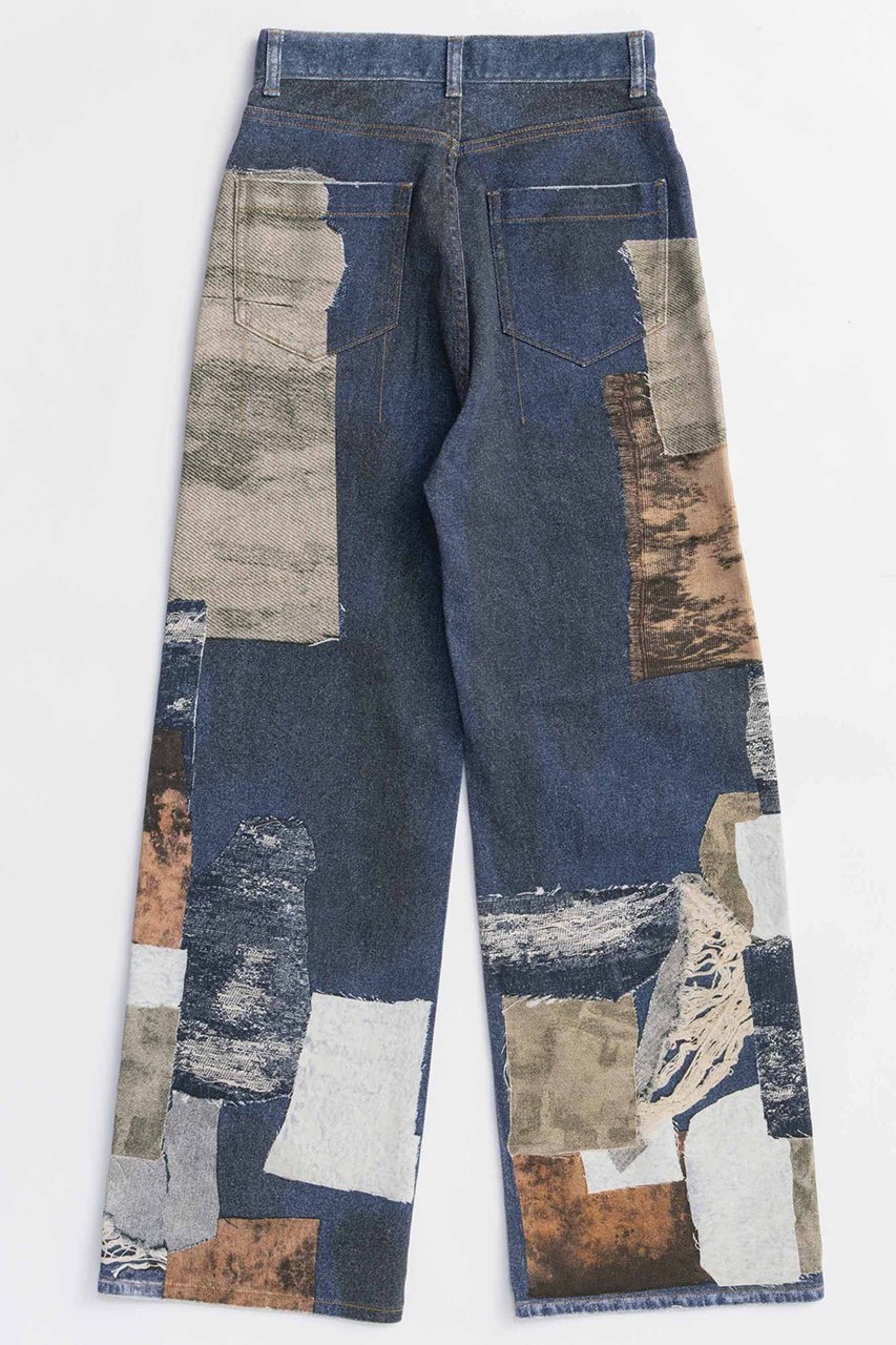 【メゾンスペシャル/MAISON SPECIAL】のPatchwork Printed Denim Pants/パッチワークプリントデニム 人気、トレンドファッション・服の通販 founy(ファニー) 　ファッション　Fashion　レディースファッション　Fashion for Women　パンツ　Pants & Trousers　デニムパンツ・ジーンズ・美脚デニム　Denim Jeans & Pants　2025年　2025　2025-2026秋冬・A/W　Autumn/Winter 2025–26 AW25–26　シンプル　Simple, Minimal　デニム　Denim, Jeans Material　バランス　Balance, Style Balance　パッチワーク　Patchwork, Mixed Fabric　プリント　Print, Printed Pattern　A/W・秋冬　Autumn/Winter　other-4|ID: prp329100004636761 ipo3291000000033407806