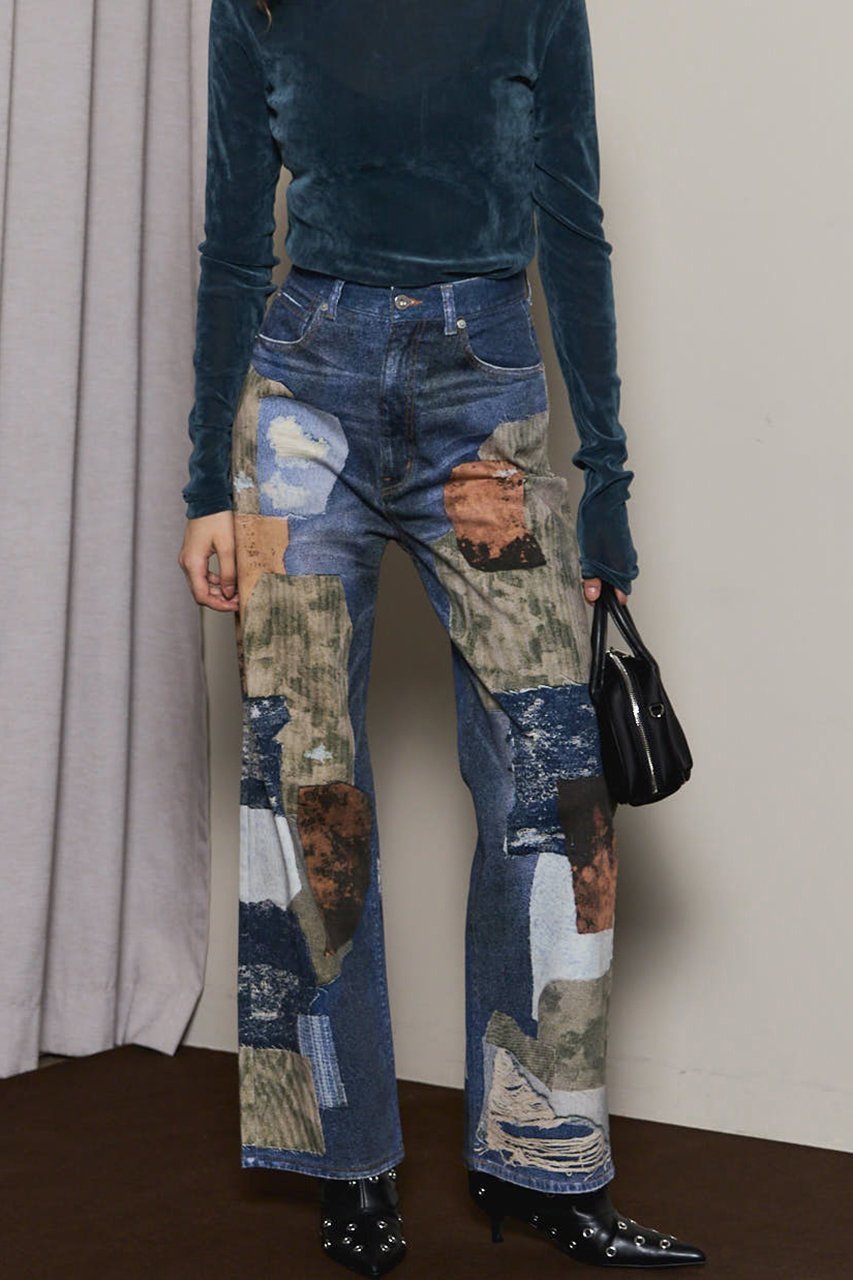 【メゾンスペシャル/MAISON SPECIAL】のPatchwork Printed Denim Pants/パッチワークプリントデニム 人気、トレンドファッション・服の通販 founy(ファニー) 　ファッション　Fashion　レディースファッション　Fashion for Women　パンツ　Pants & Trousers　デニムパンツ・ジーンズ・美脚デニム　Denim Jeans & Pants　2025年　2025　2025-2026秋冬・A/W　Autumn/Winter 2025–26 AW25–26　シンプル　Simple, Minimal　デニム　Denim, Jeans Material　バランス　Balance, Style Balance　パッチワーク　Patchwork, Mixed Fabric　プリント　Print, Printed Pattern　A/W・秋冬　Autumn/Winter　other-6|ID: prp329100004636761 ipo3291000000033407810