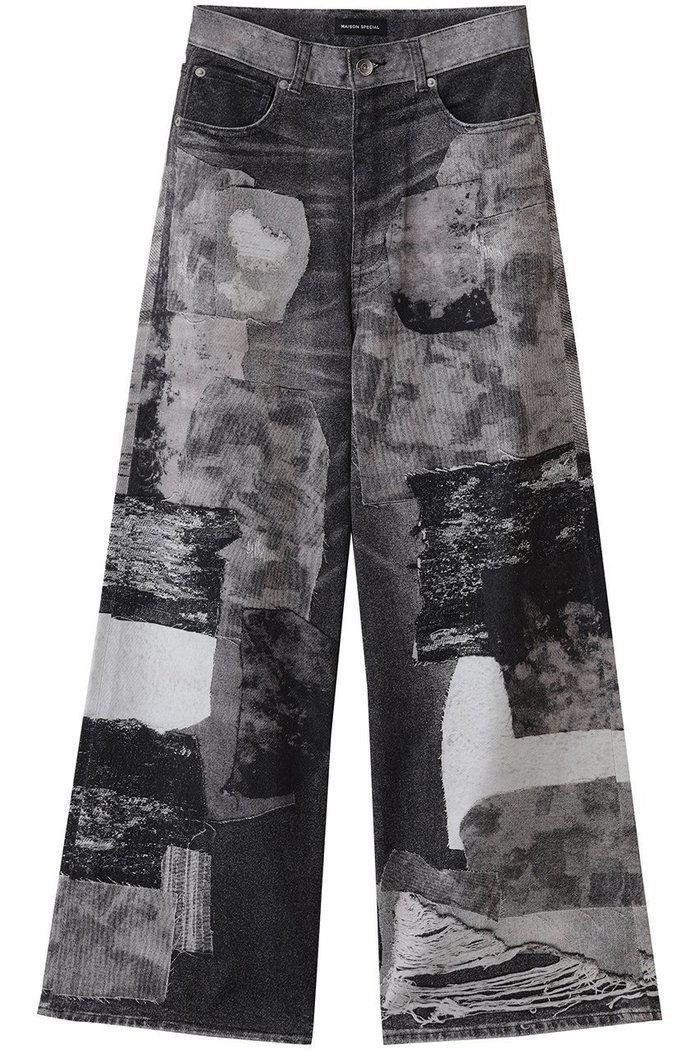 【メゾンスペシャル/MAISON SPECIAL】のPatchwork Printed Denim Pants/パッチワークプリントデニム インテリア・キッズ・メンズ・レディースファッション・服の通販 founy(ファニー) https://founy.com/ ファッション Fashion レディースファッション Fashion for Women パンツ Pants & Trousers デニムパンツ・ジーンズ・美脚デニム Denim Jeans & Pants シンプル Simple, Minimal デニム Denim, Jeans Material バランス Balance, Style Balance パッチワーク Patchwork, Mixed Fabric プリント Print, Printed Pattern |ID: prp329100004636761 ipo3291000000036132759