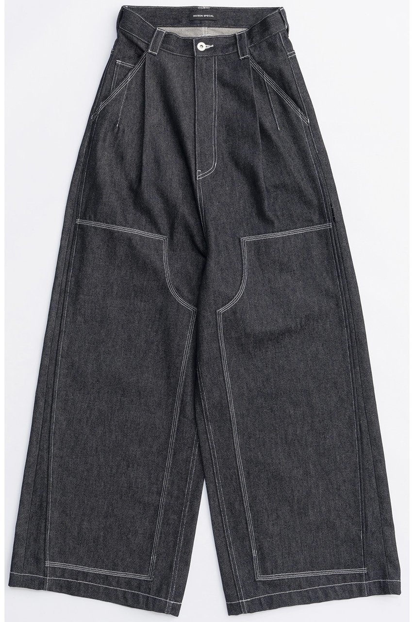 【メゾンスペシャル/MAISON SPECIAL】のHigh Waist Denim Work Pants/ハイウエストデニムワークパンツ インテリア・キッズ・メンズ・レディースファッション・服の通販 founy(ファニー) 　ファッション　Fashion　レディースファッション　Fashion for Women　パンツ　Pants & Trousers　デニムパンツ・ジーンズ・美脚デニム　Denim Jeans & Pants　2025年　2025　2025-2026秋冬・A/W　Autumn/Winter 2025–26 AW25–26　シンプル　Simple, Minimal　デニム　Denim, Jeans Material　トレンド　Trend, Trending Now　フォルム　Silhouette, Form　定番　Standard, Basic Item　A/W・秋冬　Autumn/Winter　NVY(ネイビー)|ID: prp329100004636768 ipo3291000000033407852