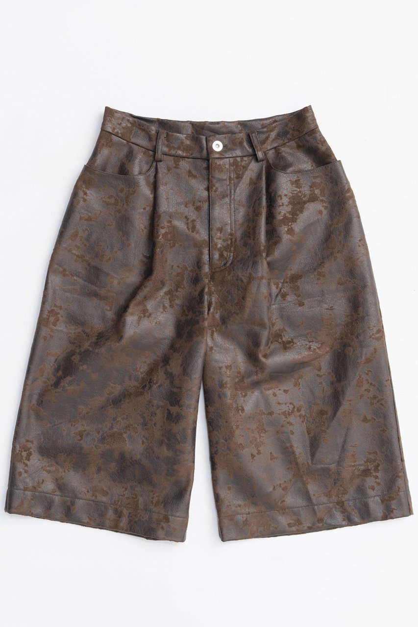 【メゾンスペシャル/MAISON SPECIAL】のCow Pattern Leather Shorts/COW柄レザーショートパンツ 人気、トレンドファッション・服の通販 founy(ファニー) 　ファッション　Fashion　レディースファッション　Fashion for Women　パンツ　Pants & Trousers　ショートパンツ・ハーフパンツ　High-Waisted & Relaxed Shorts　2025年　2025　2025-2026秋冬・A/W　Autumn/Winter 2025–26 AW25–26　ショート　Short, Short Length　シンプル　Simple, Minimal　ハーフ　Half, Half-Length　ワイド　Wide, Wide Fit　A/W・秋冬　Autumn/Winter　 other-1|ID: prp329100004636769 ipo3291000000033407865