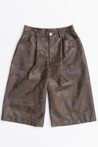 【メゾンスペシャル/MAISON SPECIAL】のCow Pattern Leather Shorts/COW柄レザーショートパンツ BRN(ブラウン)|ID: prp329100004636769 ipo3291000000033407867