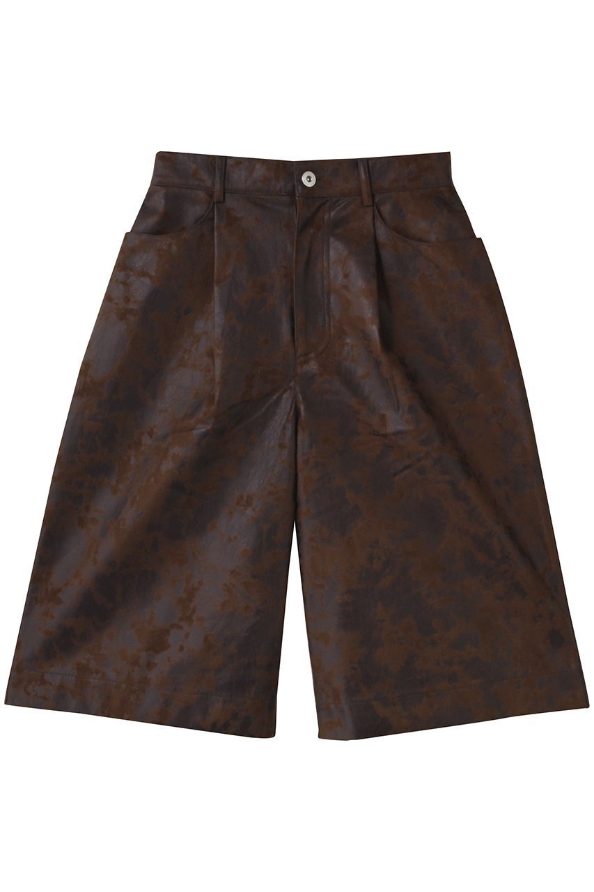 【メゾンスペシャル/MAISON SPECIAL】のCow Pattern Leather Shorts/COW柄レザーショートパンツ 人気、トレンドファッション・服の通販 founy(ファニー) 　ファッション　Fashion　レディースファッション　Fashion for Women　パンツ　Pants & Trousers　ショートパンツ・ハーフパンツ　High-Waisted & Relaxed Shorts　ショート　Short, Short Length　シンプル　Simple, Minimal　ハーフ　Half, Half-Length　フェイクレザー　Faux Leather, PU Leather　ワイド　Wide, Wide Fit　 other-1|ID: prp329100004636769 ipo3291000000035759383