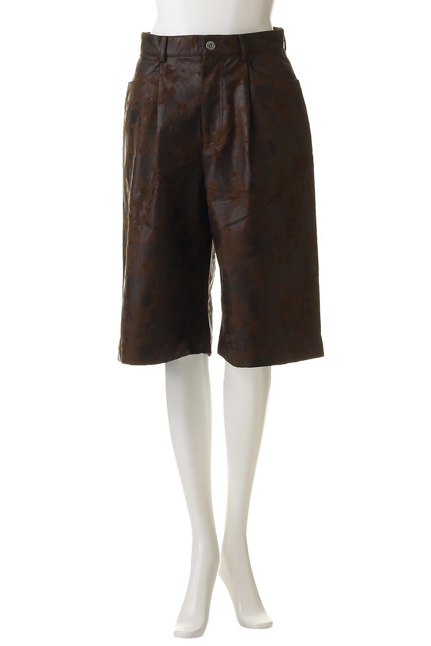 【メゾンスペシャル/MAISON SPECIAL】のCow Pattern Leather Shorts/COW柄レザーショートパンツ 人気、トレンドファッション・服の通販 founy(ファニー) 　ファッション　Fashion　レディースファッション　Fashion for Women　パンツ　Pants & Trousers　ショートパンツ・ハーフパンツ　High-Waisted & Relaxed Shorts　ショート　Short, Short Length　シンプル　Simple, Minimal　ハーフ　Half, Half-Length　フェイクレザー　Faux Leather, PU Leather　ワイド　Wide, Wide Fit　other-2|ID: prp329100004636769 ipo3291000000035759385