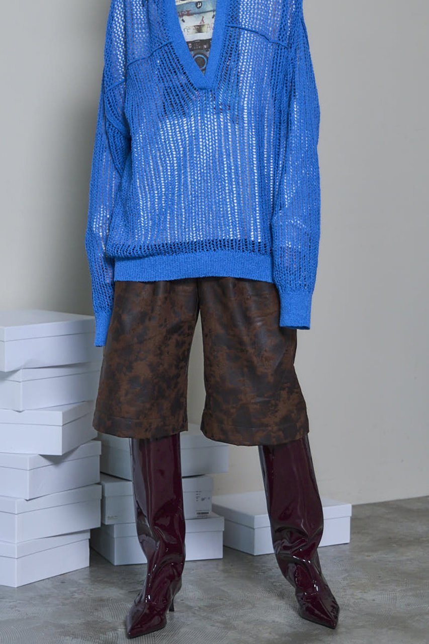 【メゾンスペシャル/MAISON SPECIAL】のCow Pattern Leather Shorts/COW柄レザーショートパンツ 人気、トレンドファッション・服の通販 founy(ファニー) 　ファッション　Fashion　レディースファッション　Fashion for Women　パンツ　Pants & Trousers　ショートパンツ・ハーフパンツ　High-Waisted & Relaxed Shorts　ショート　Short, Short Length　シンプル　Simple, Minimal　ハーフ　Half, Half-Length　フェイクレザー　Faux Leather, PU Leather　ワイド　Wide, Wide Fit　other-7|ID: prp329100004636769 ipo3291000000035759390