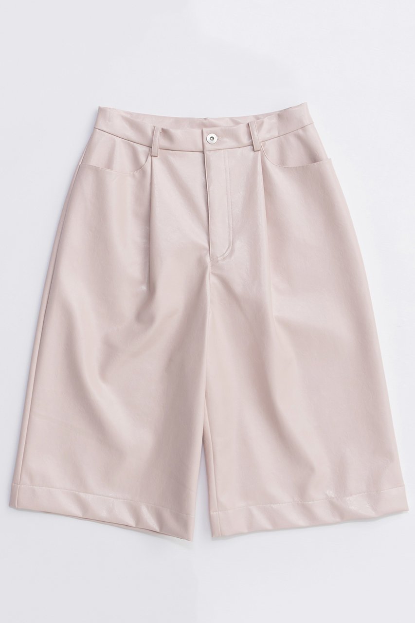 【メゾンスペシャル/MAISON SPECIAL】のLeather Shorts/レザーショートパンツ インテリア・キッズ・メンズ・レディースファッション・服の通販 founy(ファニー) 　ファッション　Fashion　レディースファッション　Fashion for Women　パンツ　Pants & Trousers　ショートパンツ・ハーフパンツ　High-Waisted & Relaxed Shorts　2025年　2025　2025-2026秋冬・A/W　Autumn/Winter 2025–26 AW25–26　ショート　Short, Short Length　シンプル　Simple, Minimal　ハーフ　Half, Half-Length　フェイクレザー　Faux Leather, PU Leather　ワイド　Wide, Wide Fit　A/W・秋冬　Autumn/Winter　PNK(ピンク)|ID: prp329100004636770 ipo3291000000033407881