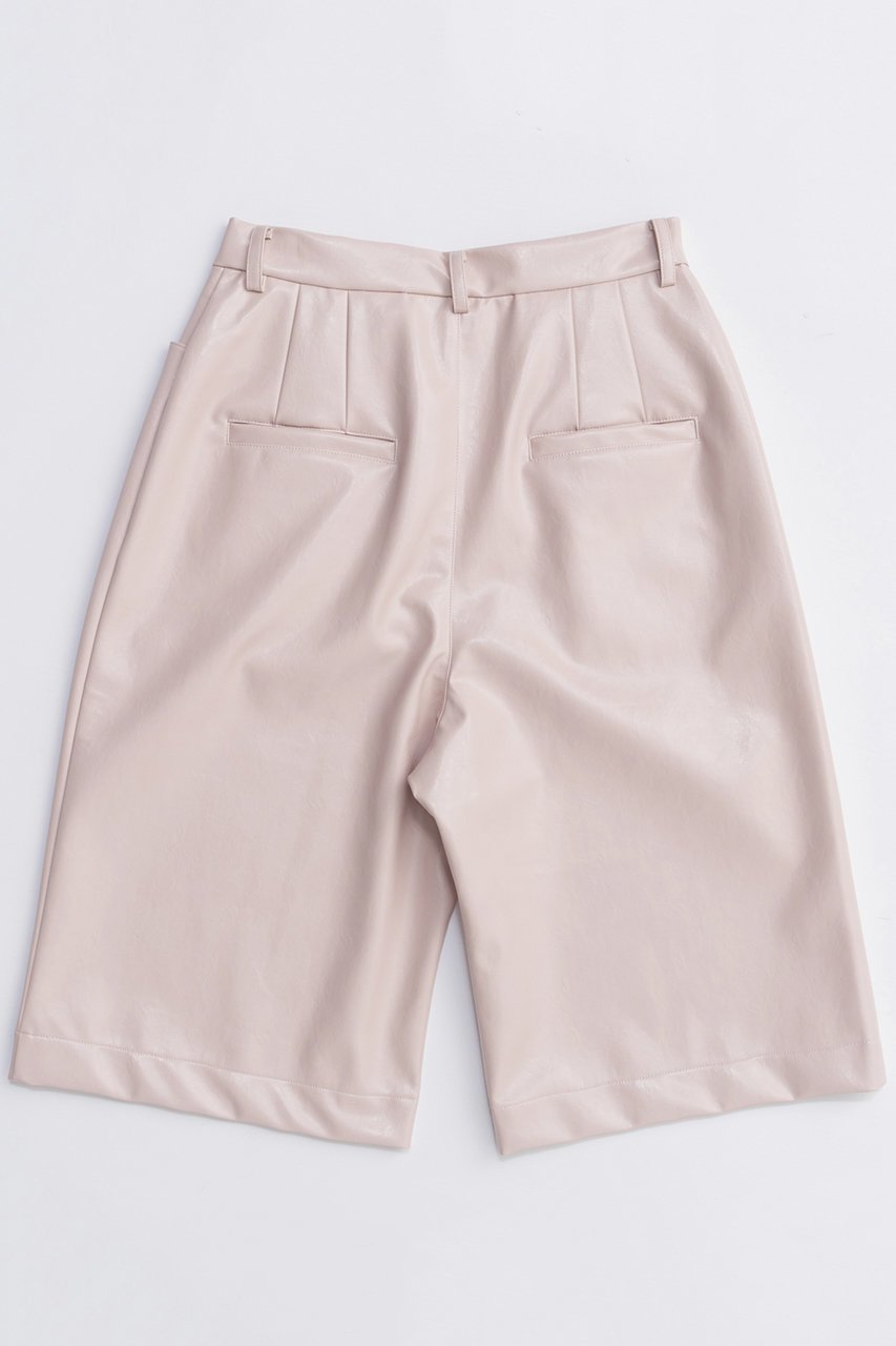 【メゾンスペシャル/MAISON SPECIAL】のLeather Shorts/レザーショートパンツ 人気、トレンドファッション・服の通販 founy(ファニー) 　ファッション　Fashion　レディースファッション　Fashion for Women　パンツ　Pants & Trousers　ショートパンツ・ハーフパンツ　High-Waisted & Relaxed Shorts　2025年　2025　2025-2026秋冬・A/W　Autumn/Winter 2025–26 AW25–26　ショート　Short, Short Length　シンプル　Simple, Minimal　ハーフ　Half, Half-Length　フェイクレザー　Faux Leather, PU Leather　ワイド　Wide, Wide Fit　A/W・秋冬　Autumn/Winter　other-3|ID: prp329100004636770 ipo3291000000033407883