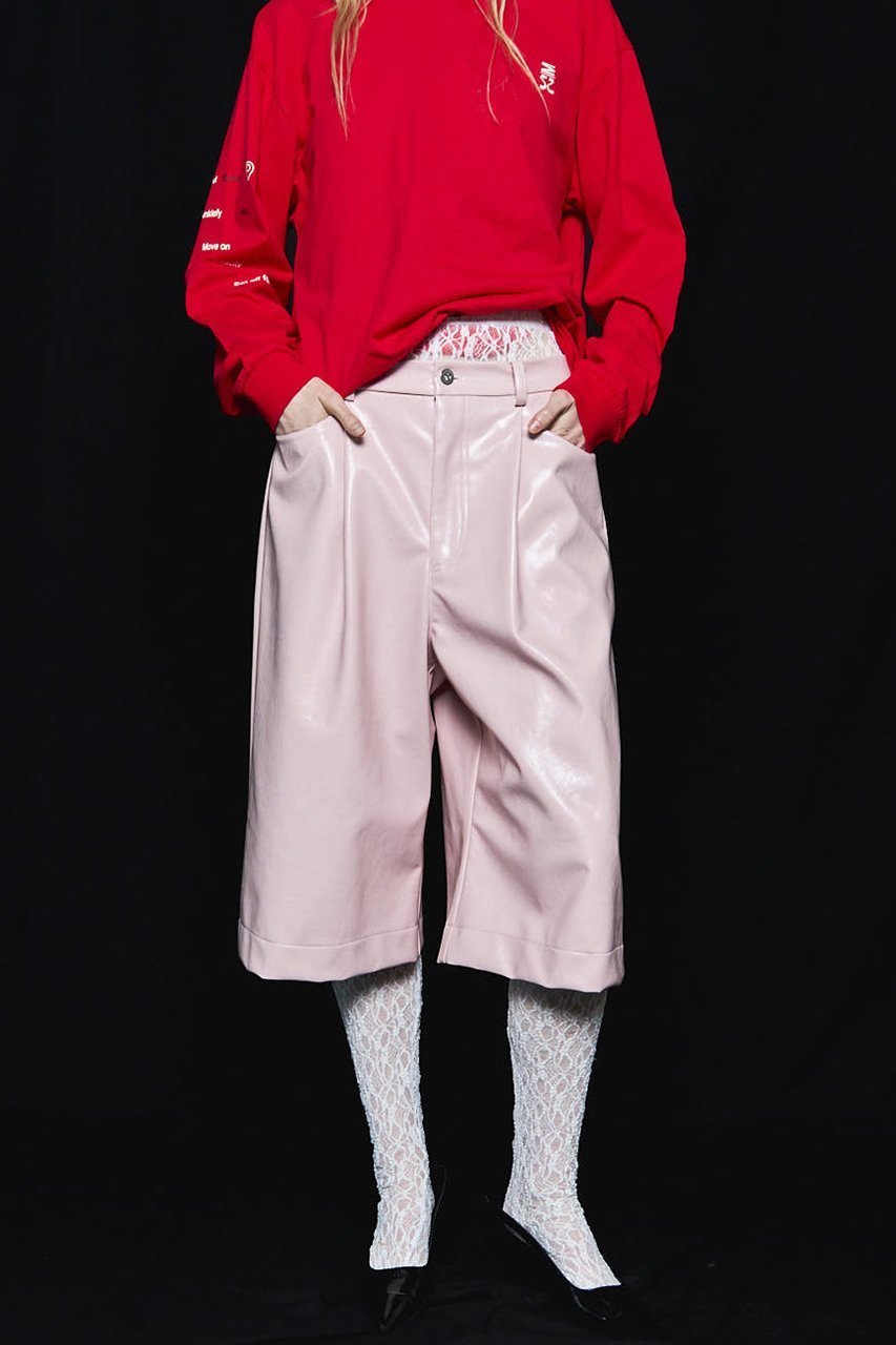 【メゾンスペシャル/MAISON SPECIAL】のLeather Shorts/レザーショートパンツ 人気、トレンドファッション・服の通販 founy(ファニー) 　ファッション　Fashion　レディースファッション　Fashion for Women　パンツ　Pants & Trousers　ショートパンツ・ハーフパンツ　High-Waisted & Relaxed Shorts　2025年　2025　2025-2026秋冬・A/W　Autumn/Winter 2025–26 AW25–26　ショート　Short, Short Length　シンプル　Simple, Minimal　ハーフ　Half, Half-Length　フェイクレザー　Faux Leather, PU Leather　ワイド　Wide, Wide Fit　A/W・秋冬　Autumn/Winter　other-4|ID: prp329100004636770 ipo3291000000033407884