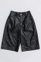 【メゾンスペシャル/MAISON SPECIAL】のStuds Leather Shorts/スタッズレザーショートパンツ BLK(ブラック)|ID: prp329100004636771 ipo3291000000033407891
