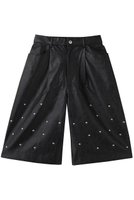 【メゾンスペシャル/MAISON SPECIAL】のStuds Leather Shorts/スタッズレザーショートパンツ 人気、トレンドファッション・服の通販 founy(ファニー) ファッション Fashion レディースファッション Fashion for Women パンツ Pants & Trousers ショートパンツ・ハーフパンツ High-Waisted & Relaxed Shorts ショート Short, Short Length シンプル Simple, Minimal スタッズ Studs, Metal Accents ハーフ Half, Half-Length フェイクレザー Faux Leather, PU Leather ワイド Wide, Wide Fit |ID:prp329100004636771