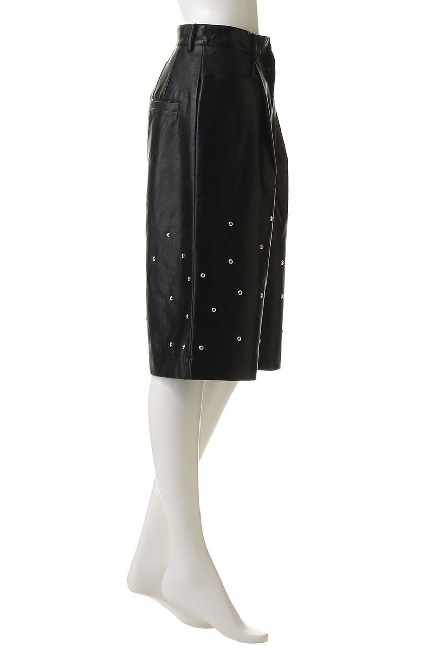 【メゾンスペシャル/MAISON SPECIAL】のStuds Leather Shorts/スタッズレザーショートパンツ 人気、トレンドファッション・服の通販 founy(ファニー) 　ファッション　Fashion　レディースファッション　Fashion for Women　パンツ　Pants & Trousers　ショートパンツ・ハーフパンツ　High-Waisted & Relaxed Shorts　ショート　Short, Short Length　シンプル　Simple, Minimal　スタッズ　Studs, Metal Accents　ハーフ　Half, Half-Length　フェイクレザー　Faux Leather, PU Leather　ワイド　Wide, Wide Fit　other-3|ID: prp329100004636771 ipo3291000000035759405