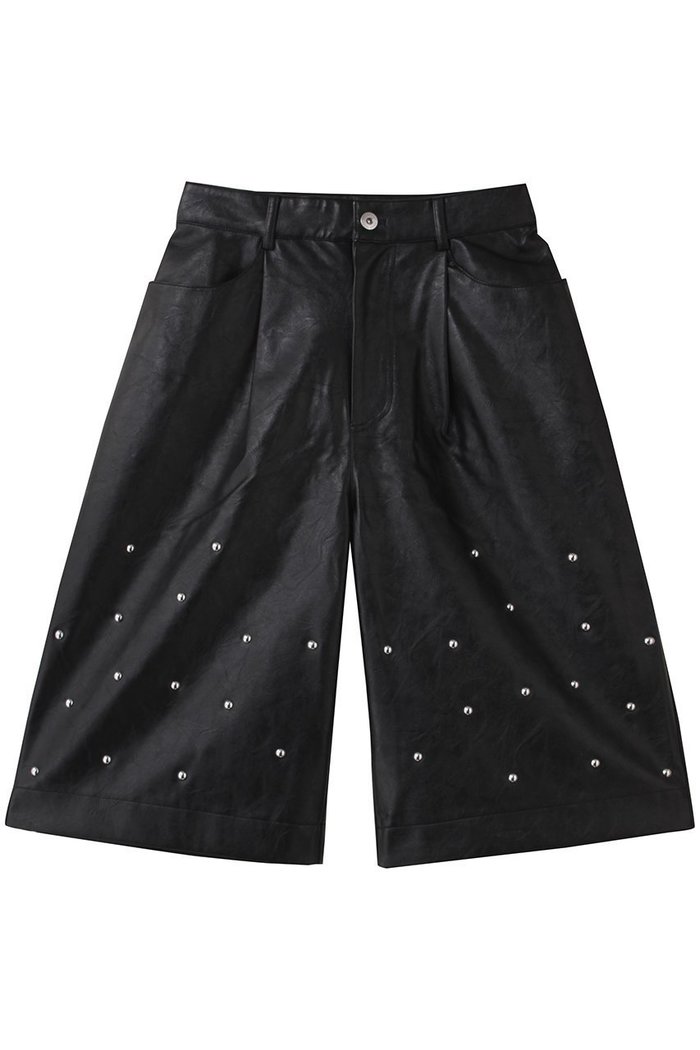 【メゾンスペシャル/MAISON SPECIAL】のStuds Leather Shorts/スタッズレザーショートパンツ インテリア・キッズ・メンズ・レディースファッション・服の通販 founy(ファニー) https://founy.com/ ファッション Fashion レディースファッション Fashion for Women パンツ Pants & Trousers ショートパンツ・ハーフパンツ High-Waisted & Relaxed Shorts ショート Short, Short Length シンプル Simple, Minimal スタッズ Studs, Metal Accents ハーフ Half, Half-Length フェイクレザー Faux Leather, PU Leather ワイド Wide, Wide Fit |ID: prp329100004636771 ipo3291000000036132778