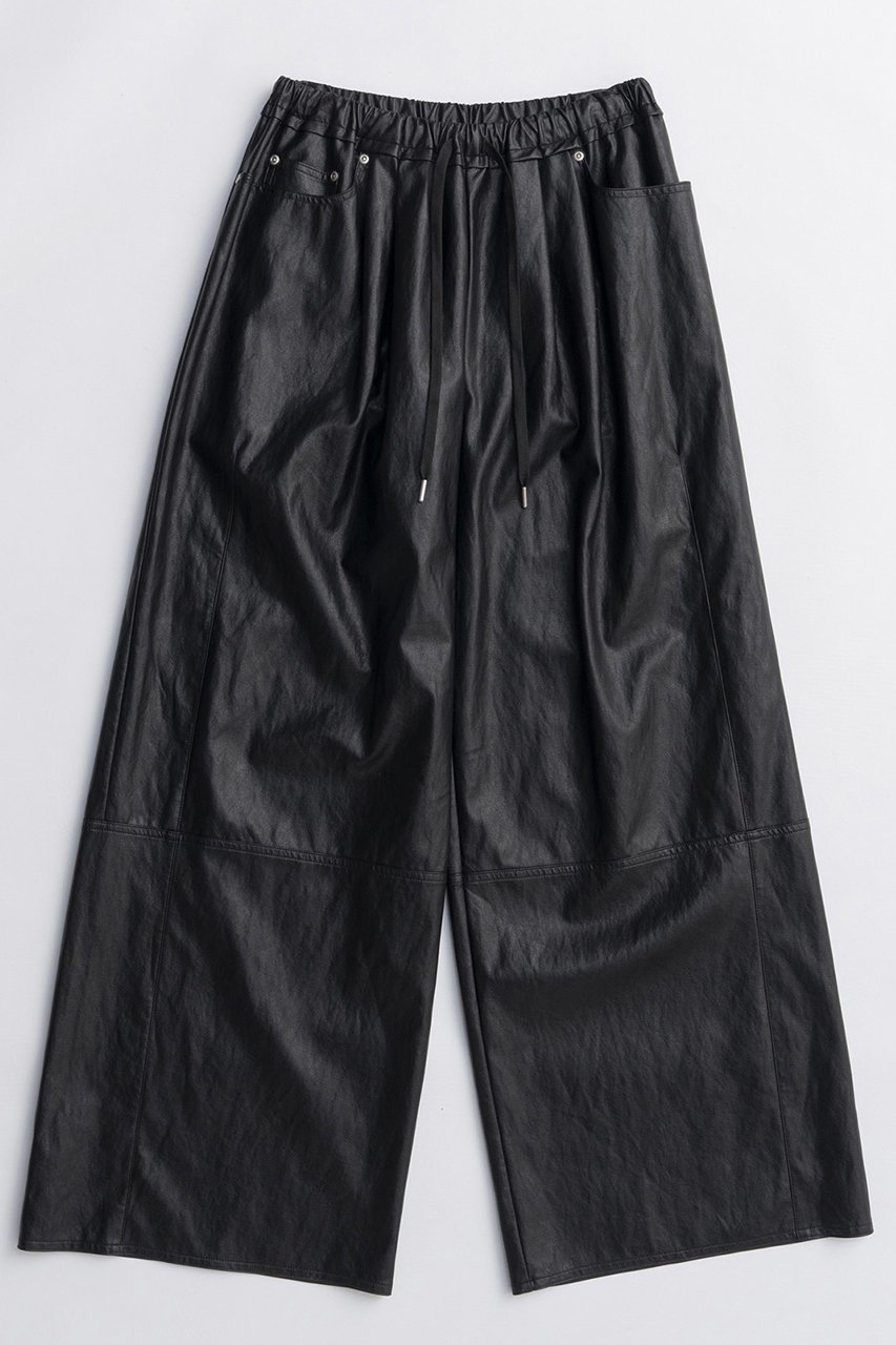 【メゾンスペシャル/MAISON SPECIAL】のVolume Wide Vegan Leather Pants/ボリュームワイドヴィーガンレザーパンツ 人気、トレンドファッション・服の通販 founy(ファニー) 　ファッション　Fashion　レディースファッション　Fashion for Women　パンツ　Pants & Trousers　2025年　2025　2025-2026秋冬・A/W　Autumn/Winter 2025–26 AW25–26　トレンド　Trend, Trending Now　フェイクレザー　Faux Leather, PU Leather　ワイド　Wide, Wide Fit　A/W・秋冬　Autumn/Winter　 other-1|ID: prp329100004636772 ipo3291000000033407902
