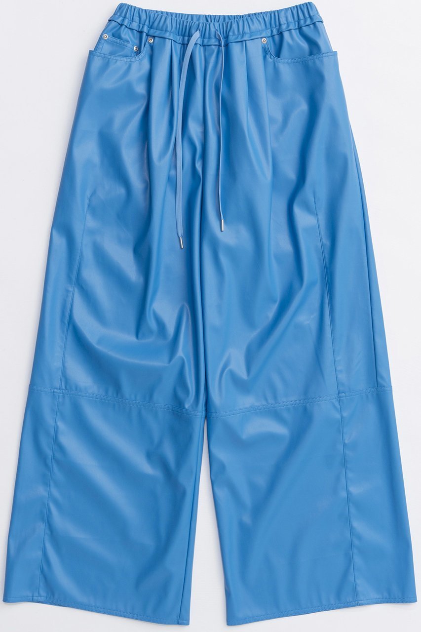【メゾンスペシャル/MAISON SPECIAL】のVolume Wide Vegan Leather Pants/ボリュームワイドヴィーガンレザーパンツ インテリア・キッズ・メンズ・レディースファッション・服の通販 founy(ファニー) 　ファッション　Fashion　レディースファッション　Fashion for Women　パンツ　Pants & Trousers　2025年　2025　2025-2026秋冬・A/W　Autumn/Winter 2025–26 AW25–26　トレンド　Trend, Trending Now　フェイクレザー　Faux Leather, PU Leather　ワイド　Wide, Wide Fit　A/W・秋冬　Autumn/Winter　BLU(ブルー)|ID: prp329100004636772 ipo3291000000033407904