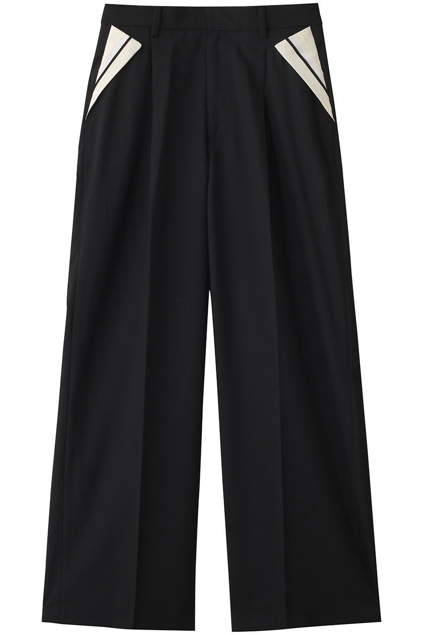 【メゾンスペシャル/MAISON SPECIAL】のCenter Crease Straight Pants/センタープレスストレートパンツ インテリア・キッズ・メンズ・レディースファッション・服の通販 founy(ファニー) 　ファッション　Fashion　レディースファッション　Fashion for Women　パンツ　Pants & Trousers　2025年　2025　2025-2026秋冬・A/W　Autumn/Winter 2025–26 AW25–26　シンプル　Simple, Minimal　ストレッチ　Stretch, Stretchy Fabric　ストレート　Straight, Straight Cut　センター　Center, Center Line　ポケット　Pocket, Pocket Detail　エレガント 上品　Elegant　A/W・秋冬　Autumn/Winter　BLK(ブラック)|ID: prp329100004636773 ipo3291000000033486677