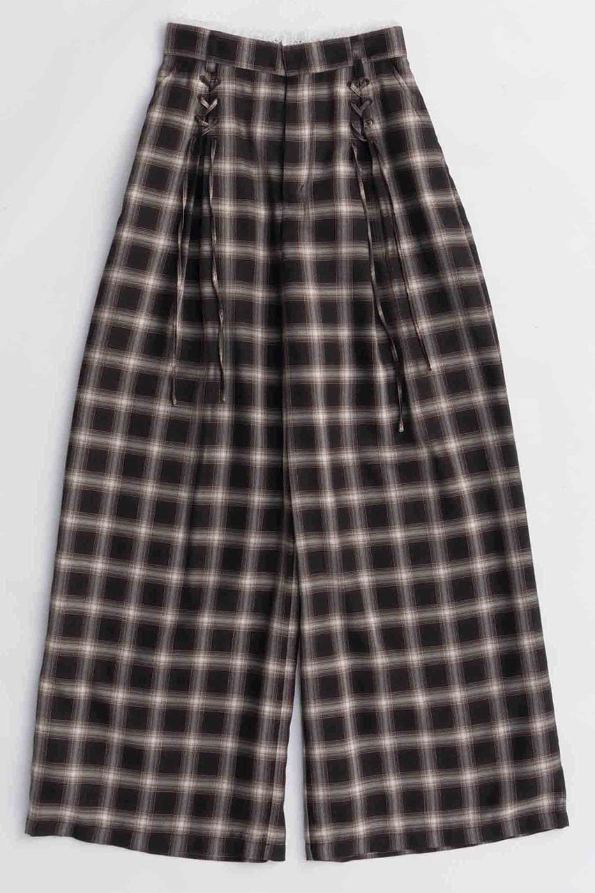 【メゾンスペシャル/MAISON SPECIAL】のLace-up Easy Pants/レースアップイージーパンツ インテリア・キッズ・メンズ・レディースファッション・服の通販 founy(ファニー) 　ファッション　Fashion　レディースファッション　Fashion for Women　パンツ　Pants & Trousers　2025年　2025　2025-2026秋冬・A/W　Autumn/Winter 2025–26 AW25–26　なめらか　Smooth, Silky Texture　インナー　Innerwear　シンプル　Simple, Minimal　ストレート　Straight, Straight Cut　レース　Lace, Lace Fabric　ワイド　Wide, Wide Fit　A/W・秋冬　Autumn/Winter　BRN(ブラウン)|ID: prp329100004636777 ipo3291000000033407950