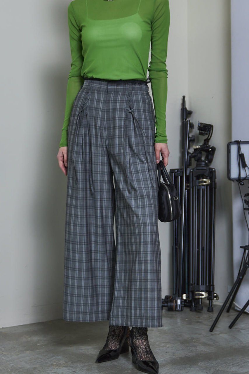 【メゾンスペシャル/MAISON SPECIAL】のLace-up Easy Pants/レースアップイージーパンツ 人気、トレンドファッション・服の通販 founy(ファニー) 　ファッション　Fashion　レディースファッション　Fashion for Women　パンツ　Pants & Trousers　2025年　2025　2025-2026秋冬・A/W　Autumn/Winter 2025–26 AW25–26　なめらか　Smooth, Silky Texture　インナー　Innerwear　シンプル　Simple, Minimal　ストレート　Straight, Straight Cut　レース　Lace, Lace Fabric　ワイド　Wide, Wide Fit　A/W・秋冬　Autumn/Winter　other-2|ID: prp329100004636777 ipo3291000000033407952