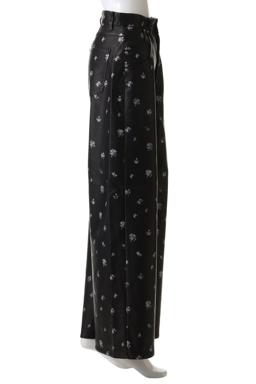 【メゾンスペシャル/MAISON SPECIAL】のfaux Leather Flower Print Pants/フェイクレザーフラワープリントパンツ 人気、トレンドファッション・服の通販 founy(ファニー) ファッション Fashion レディースファッション Fashion for Women パンツ Pants & Trousers クール Cool, Chic シンプル Simple, Minimal ストレート Straight, Straight Cut ダブル Double, Double-Breasted フェイクレザー Faux Leather, PU Leather フェミニン Feminine, Girly プリント Print, Printed Pattern ポケット Pocket, Pocket Detail ミックス Mix, Mixed Style ワイド Wide, Wide Fit ワンポイント One Point, Statement Accent エレガント 上品 Elegant other-3|ID: prp329100004636778 ipo3291000000035759449