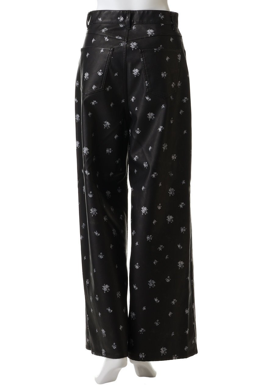【メゾンスペシャル/MAISON SPECIAL】のfaux Leather Flower Print Pants/フェイクレザーフラワープリントパンツ 人気、トレンドファッション・服の通販 founy(ファニー) ファッション Fashion レディースファッション Fashion for Women パンツ Pants & Trousers クール Cool, Chic シンプル Simple, Minimal ストレート Straight, Straight Cut ダブル Double, Double-Breasted フェイクレザー Faux Leather, PU Leather フェミニン Feminine, Girly プリント Print, Printed Pattern ポケット Pocket, Pocket Detail ミックス Mix, Mixed Style ワイド Wide, Wide Fit ワンポイント One Point, Statement Accent エレガント 上品 Elegant other-4|ID: prp329100004636778 ipo3291000000035759450